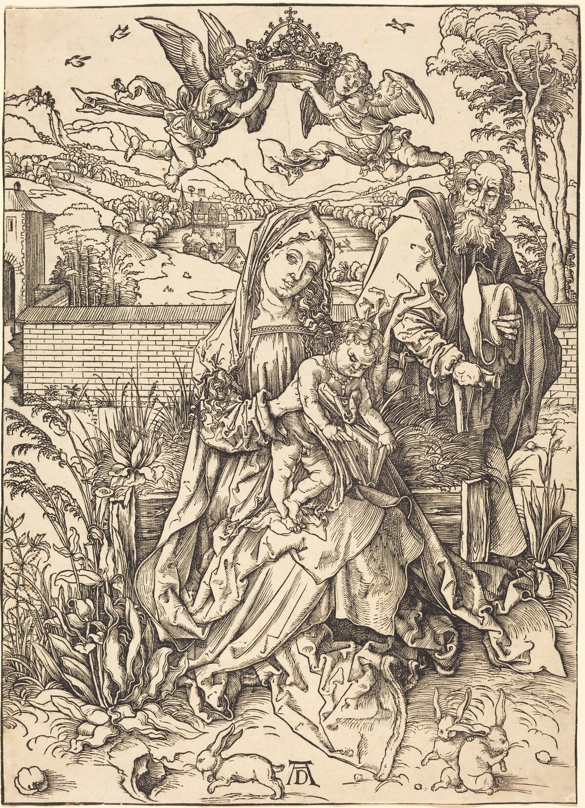 The Holy Family with the Three Hares