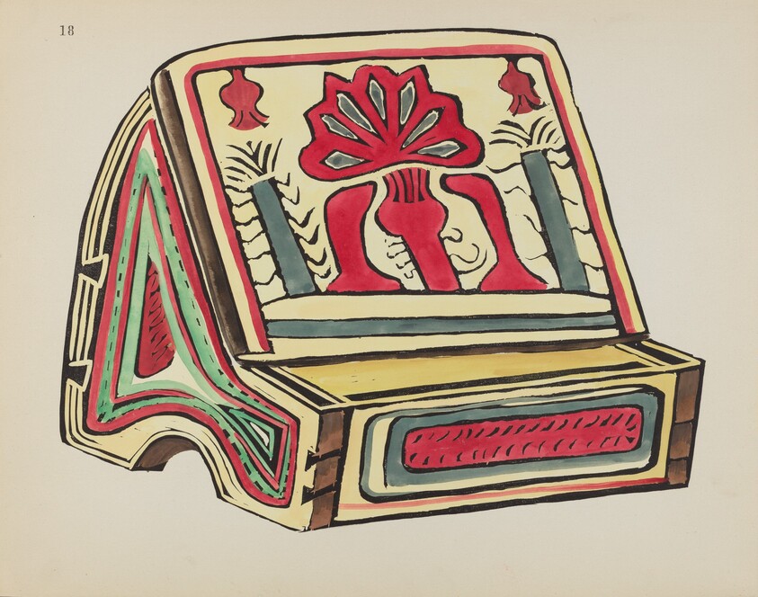 Plate 18: Reading Stand: From Portfolio "Spanish Colonial Designs of New Mexico"