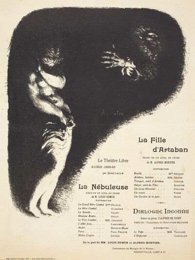 La Fille d'Artaban; La Nébuleuse; Dialogue inconnu