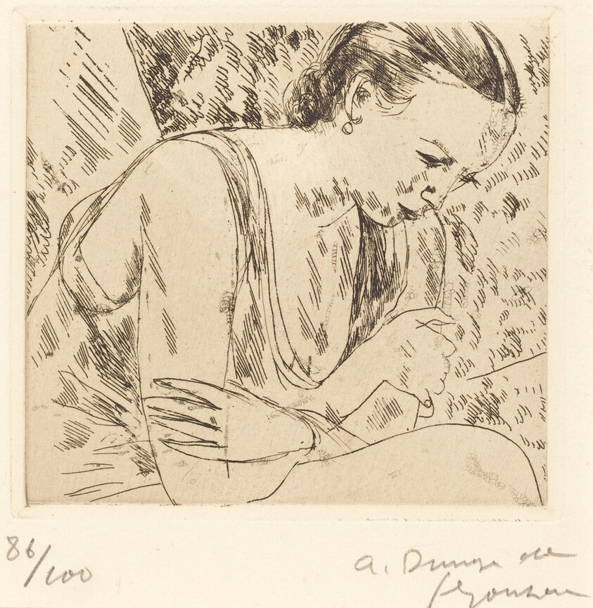 Fernande with Arms Crossed, Second Plate (Fernande les mains croisees (planche moyenn