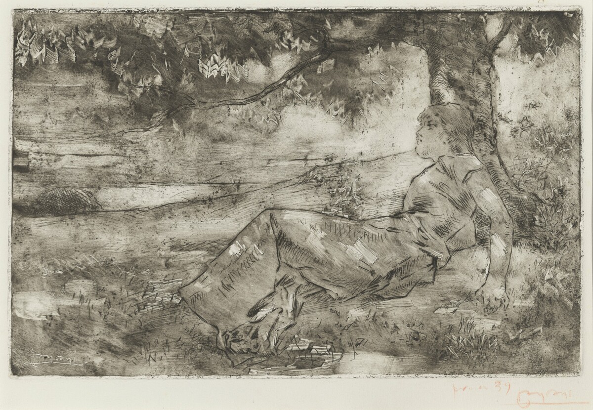 Young Girl under a Tree