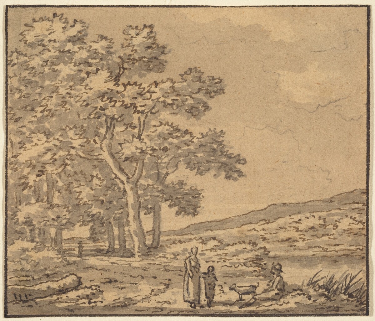 A Landscape with Three Figures and a Dog