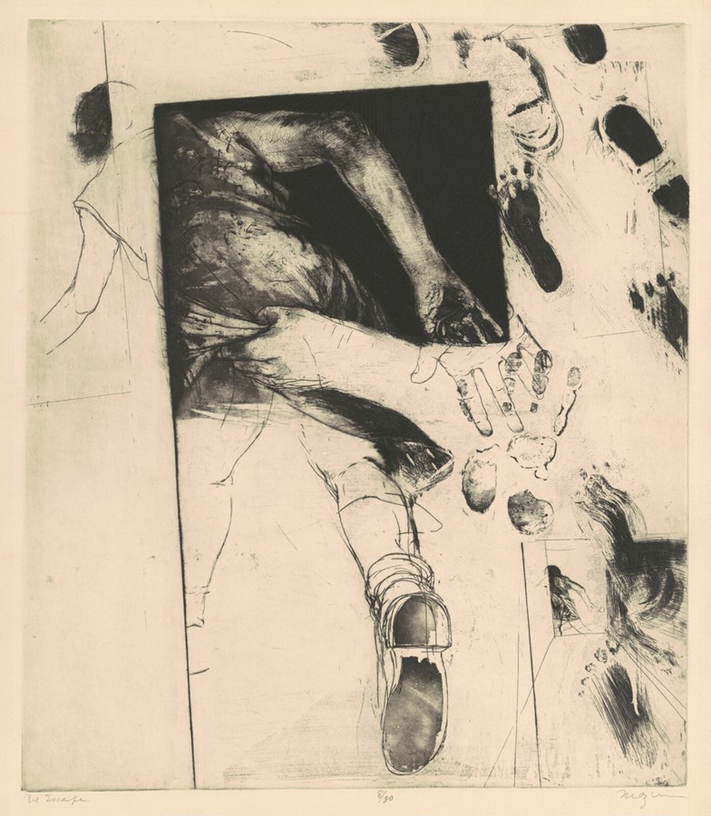 The Escape, Michael Mazur, 1964
