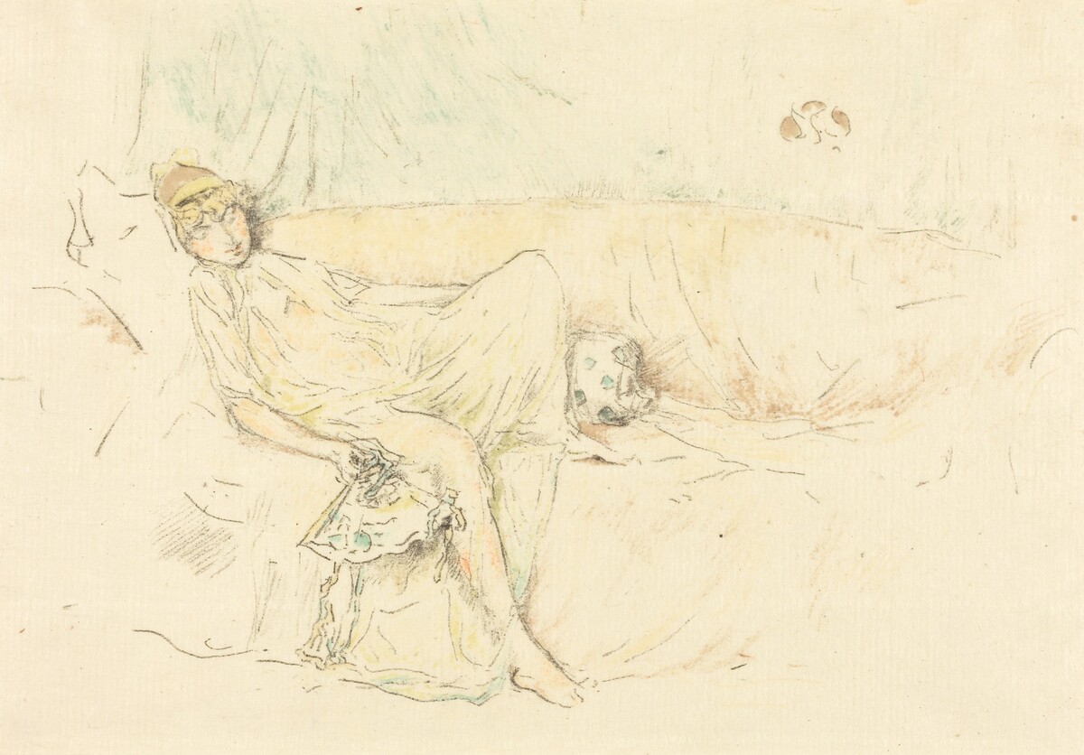 Draped Figure, Reclining