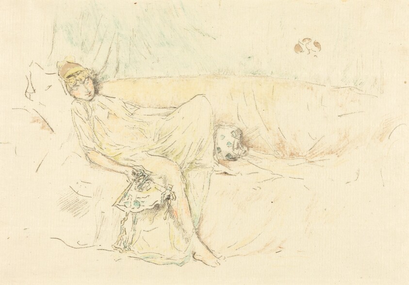 Draped Figure, Reclining
