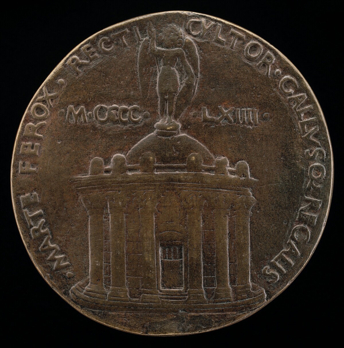 Temple Surmounted by Figure of Saint Michael [reverse]