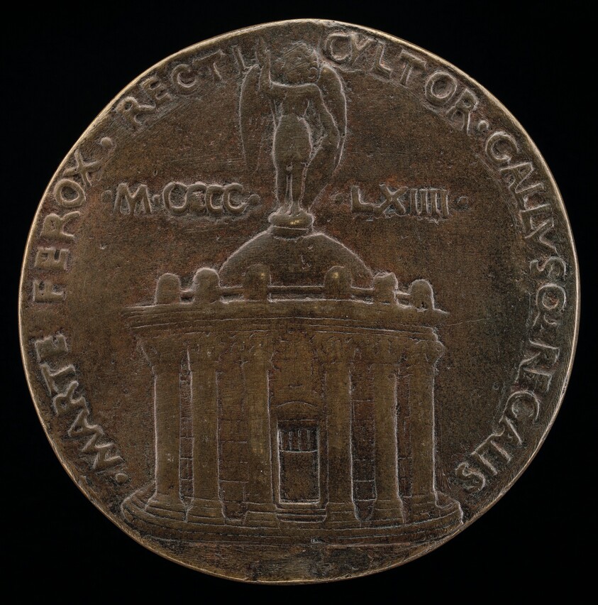 Temple Surmounted by Figure of Saint Michael [reverse]