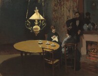 Interior, after Dinner, Claude Monet, 1868/1869