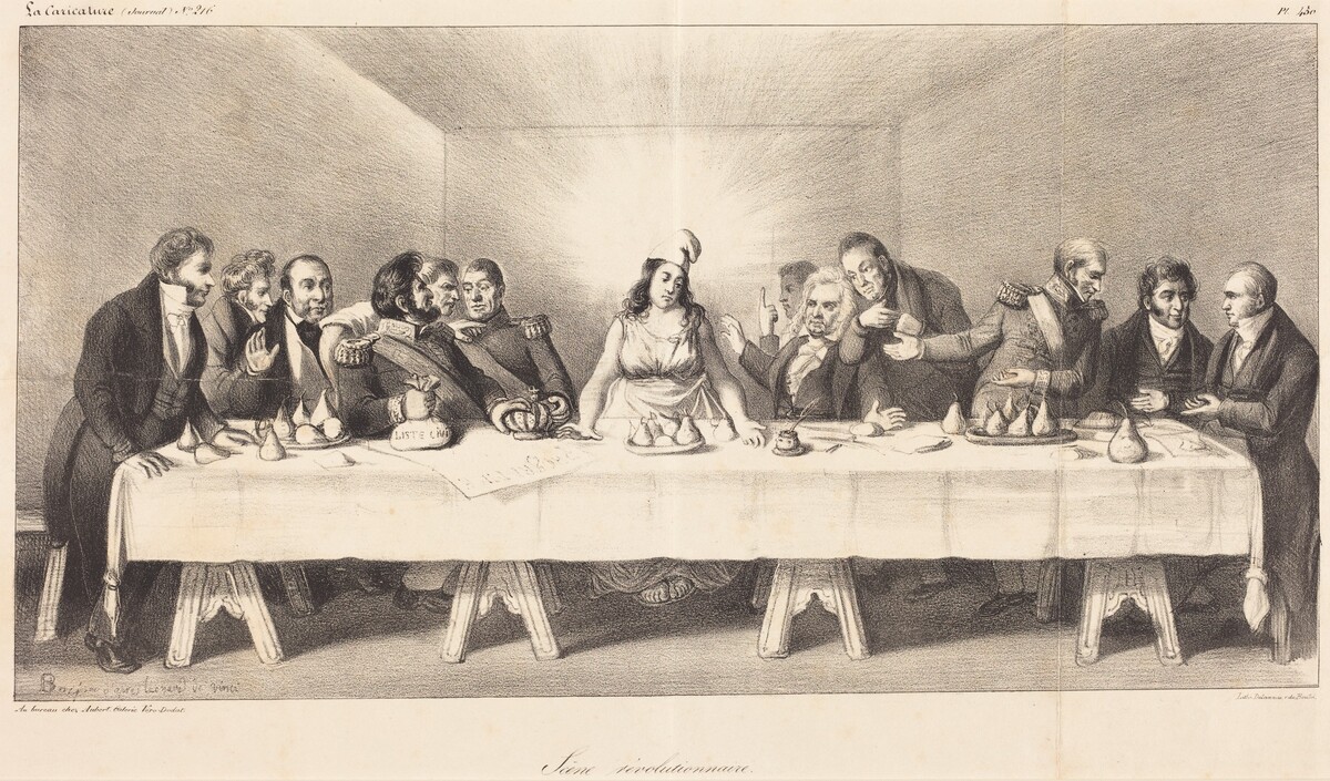 Scène révolutionnaire: Parody on the Last Supper