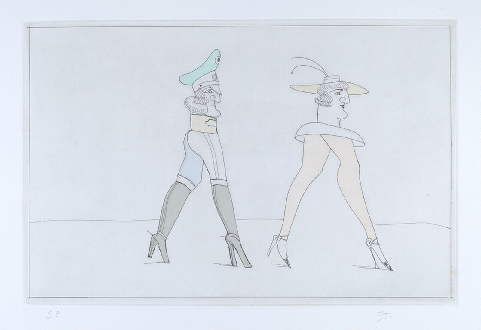 Legs, Saul Steinberg, 1983, published 1992