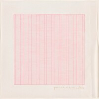Praise from Rubber Stamp Portfolio, Agnes Martin, 1976 (published 1977)