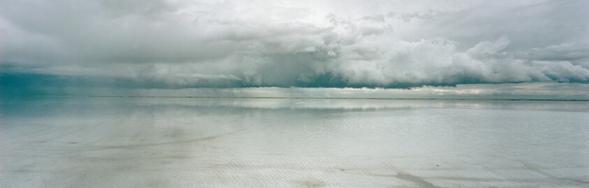 Storm over the Bonneville Salt Flats, Tooele County, Utah