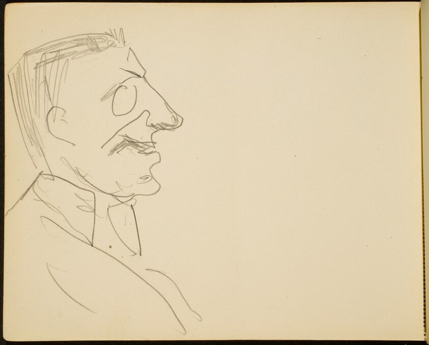 Männliche Bildnisstudie im Profil (Man in Profile) [p. 56]