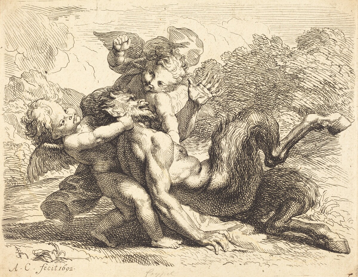 Pan Overcome by Putti