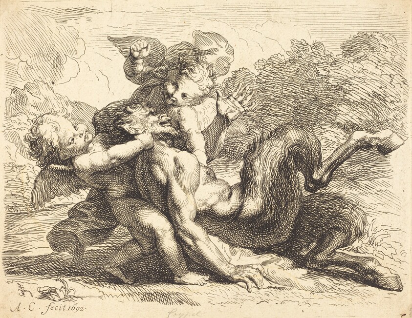 Pan Overcome by Putti