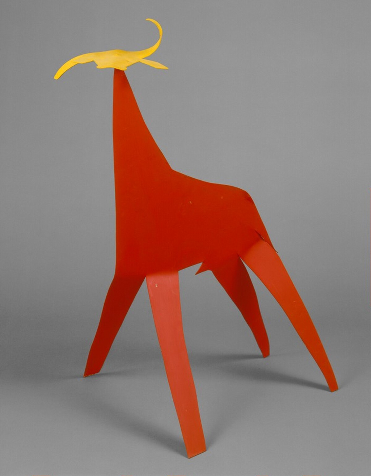 Blue and Red Bull with Yellow Head