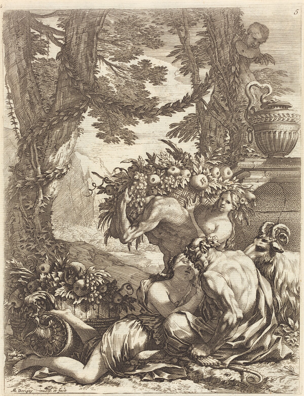 Faun Embracing a Bacchante