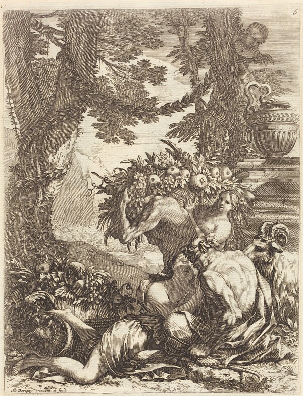 Faun Embracing a Bacchante