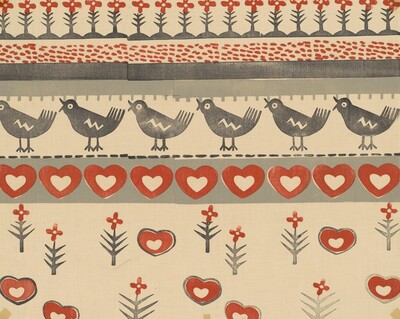 Birds, Hearts, and Flowers
