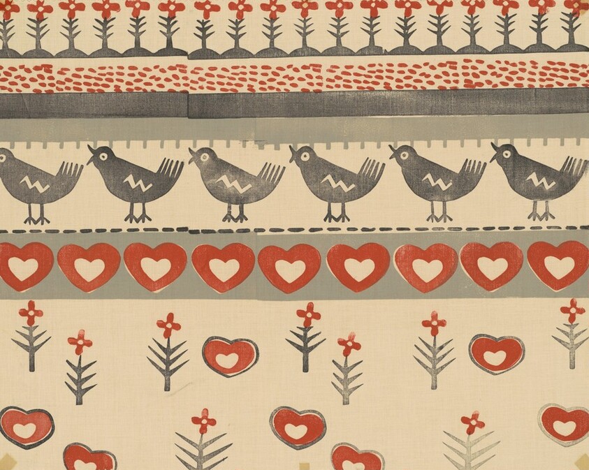 Birds, Hearts, and Flowers