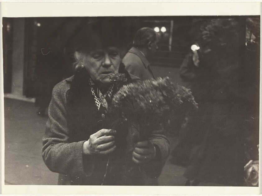 Woman buying flowers, Paris