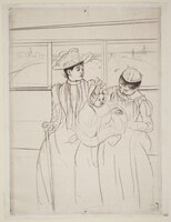 In the Omnibus, Mary Cassatt, 1890-1891