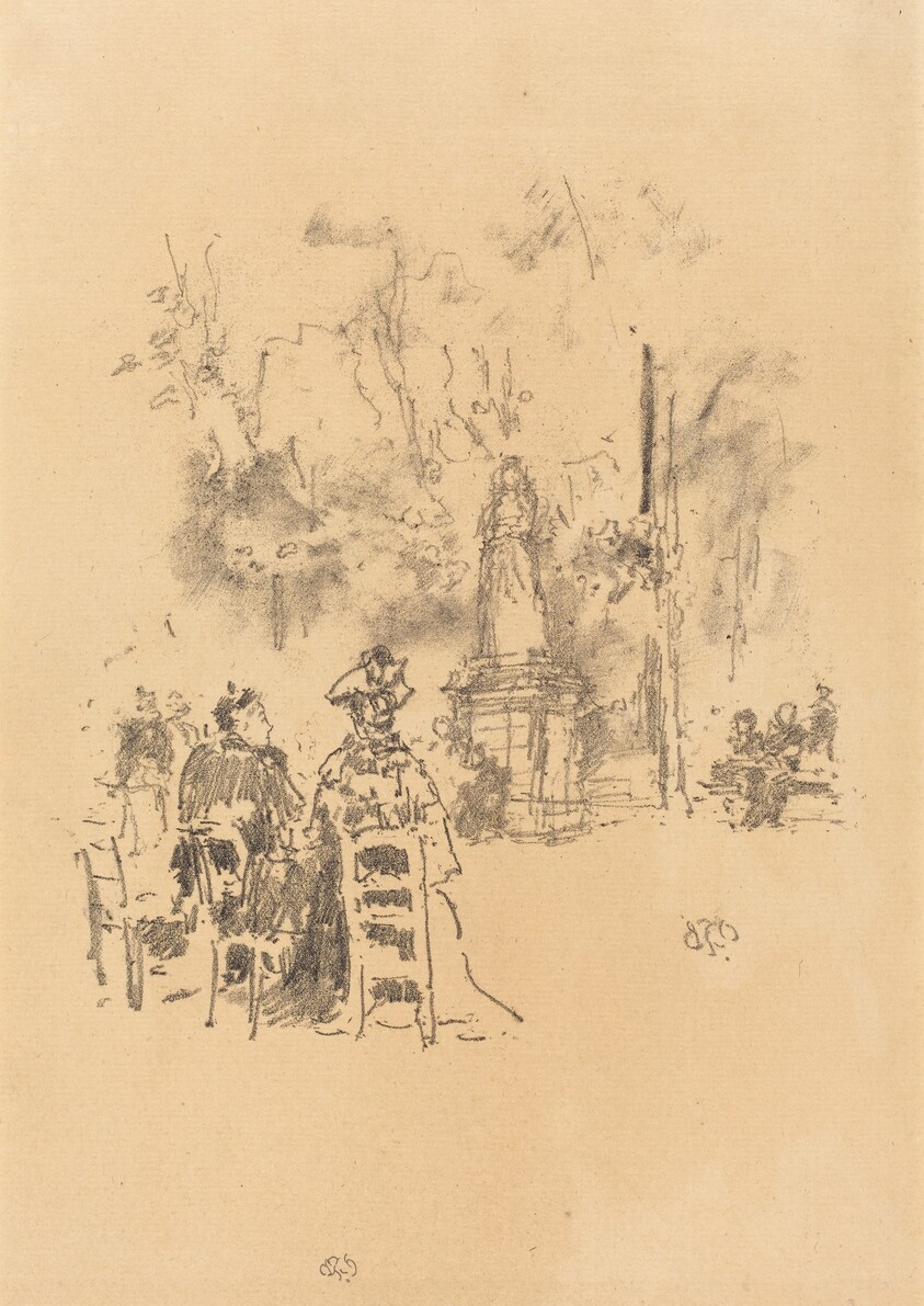 Conversation Under the Statue, Luxembourg Gardens