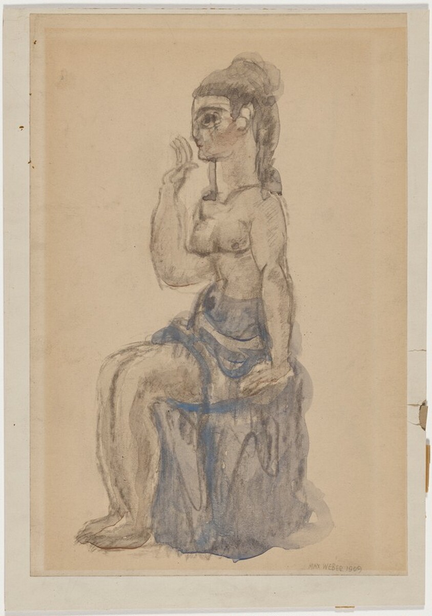 Nude Seated on a Pedestal