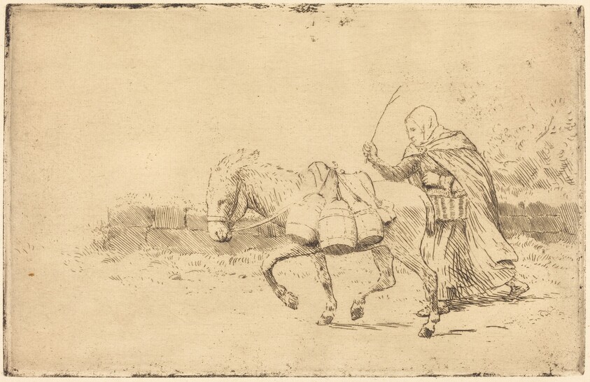 Milkmaid of Boulogne, 1st plate (Laitiere a Boulogne)