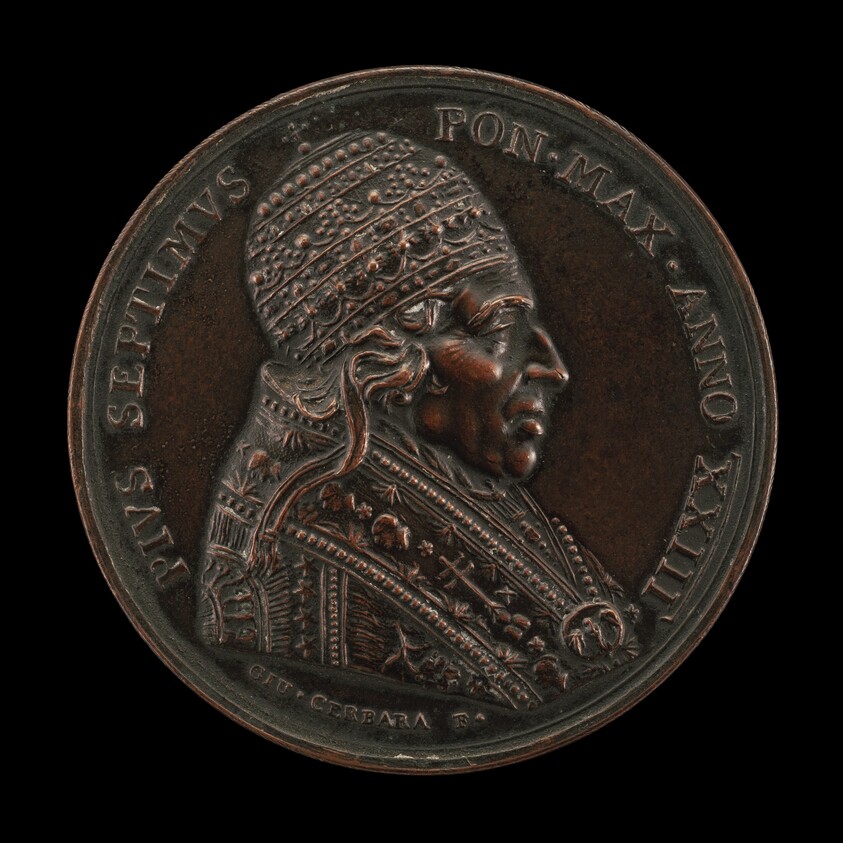 Pius VII (Barnaba Chiaramonti, 1742-1823), Pope 1800 [obverse]