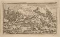 Two Beams Floating in the Water, Allart van Everdingen, probably c. 1645/1656