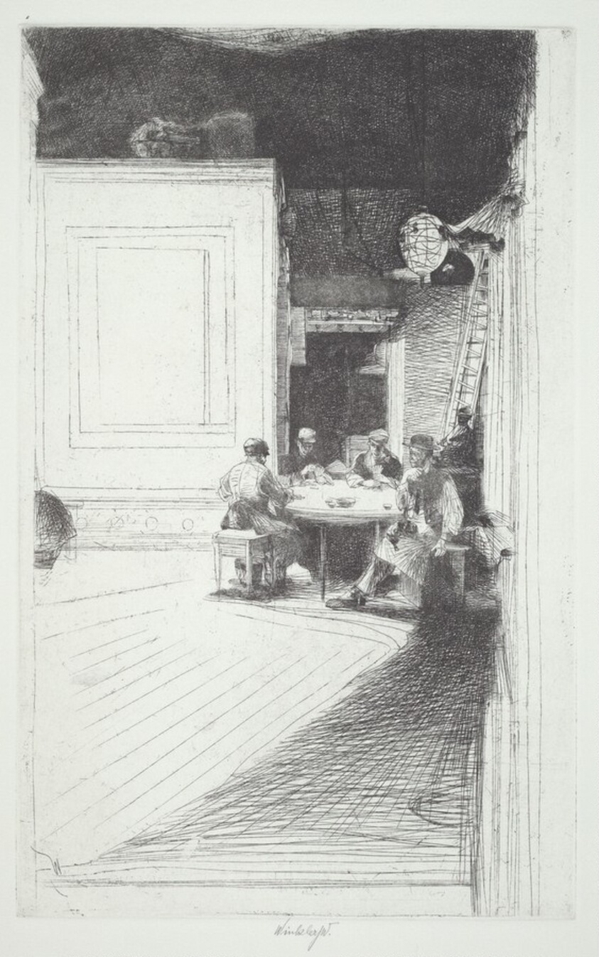 Chinese Card Players (plate B)