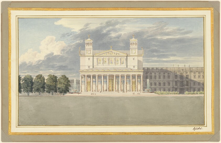 The Façade and Suroundings of a Cathedral for Berlin