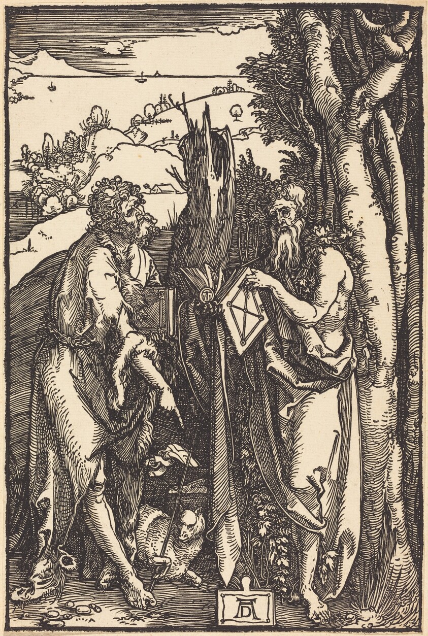 Saint John the Baptist and Saint Onuphrius