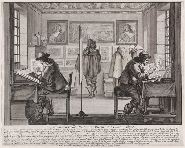 Graveurs en taille douce au burin et à l'eau forte (Copper Plate Engravers and Etchers)