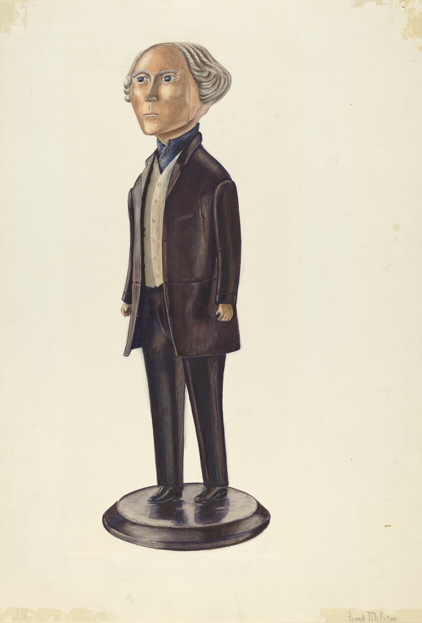 Carved Figure (Possibly a Tailor's Shop Sign)