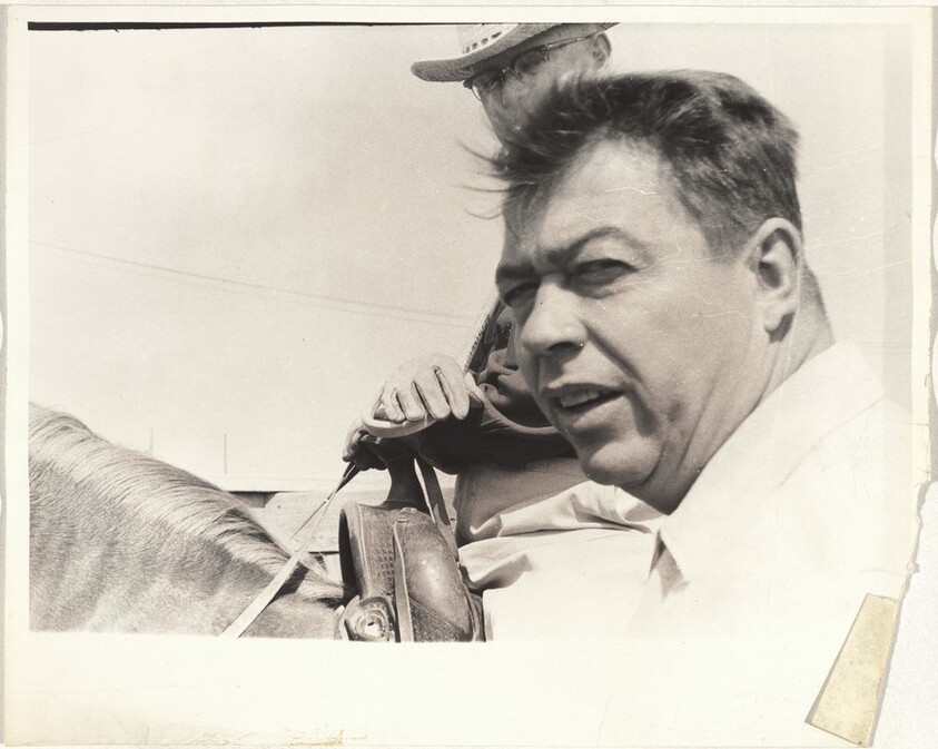 Men and horse--Omaha, Nebraska