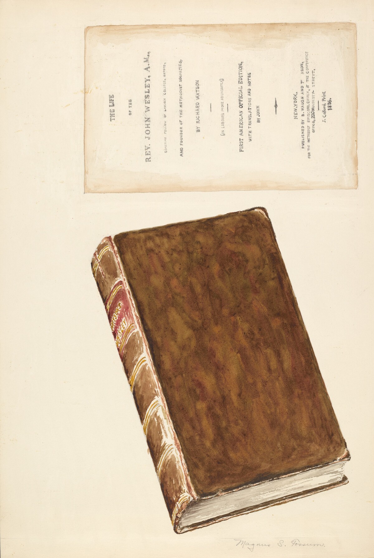 Old Book, "Life of Wesley"