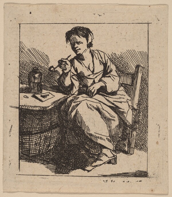 A Woman Smoking
