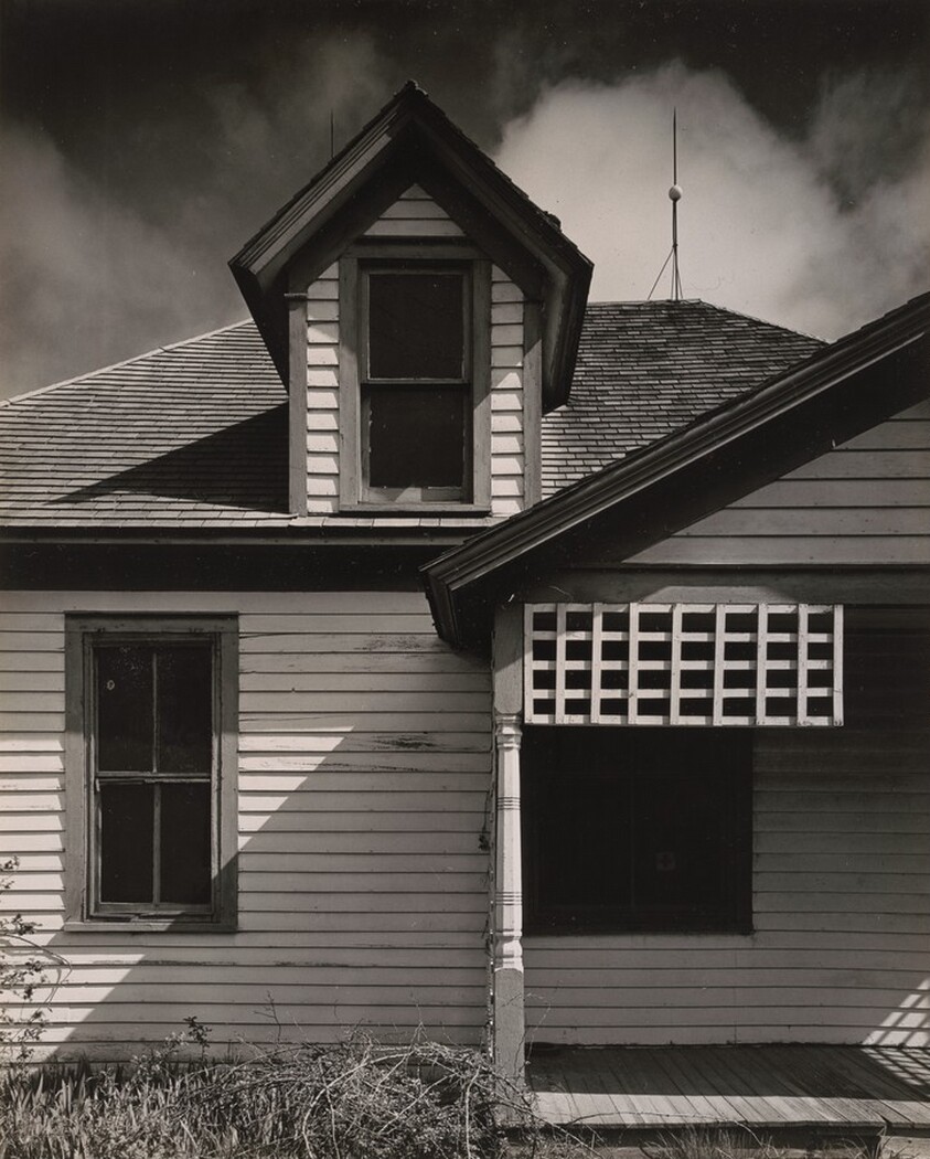 Clapboard House and Porch, Nebraska