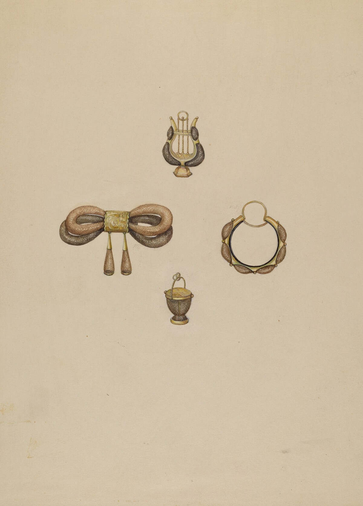 Group of Hair Jewelry