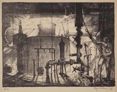 Untitled (Man and Furnace)