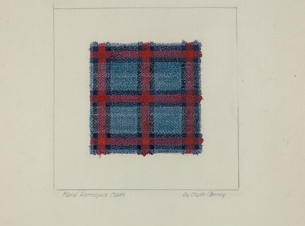 Plaid Homespun Cloth
