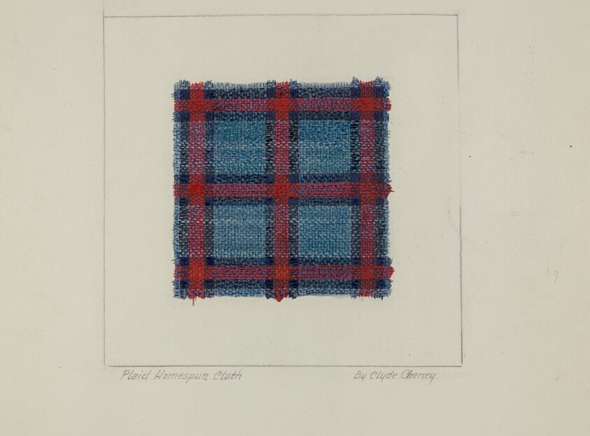 Plaid Homespun Cloth