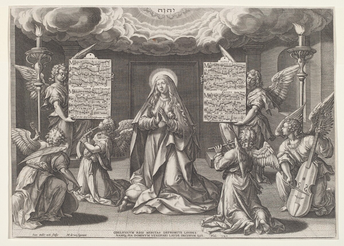 Magnificat: The Virgin Surrounded by Music-Making Angels