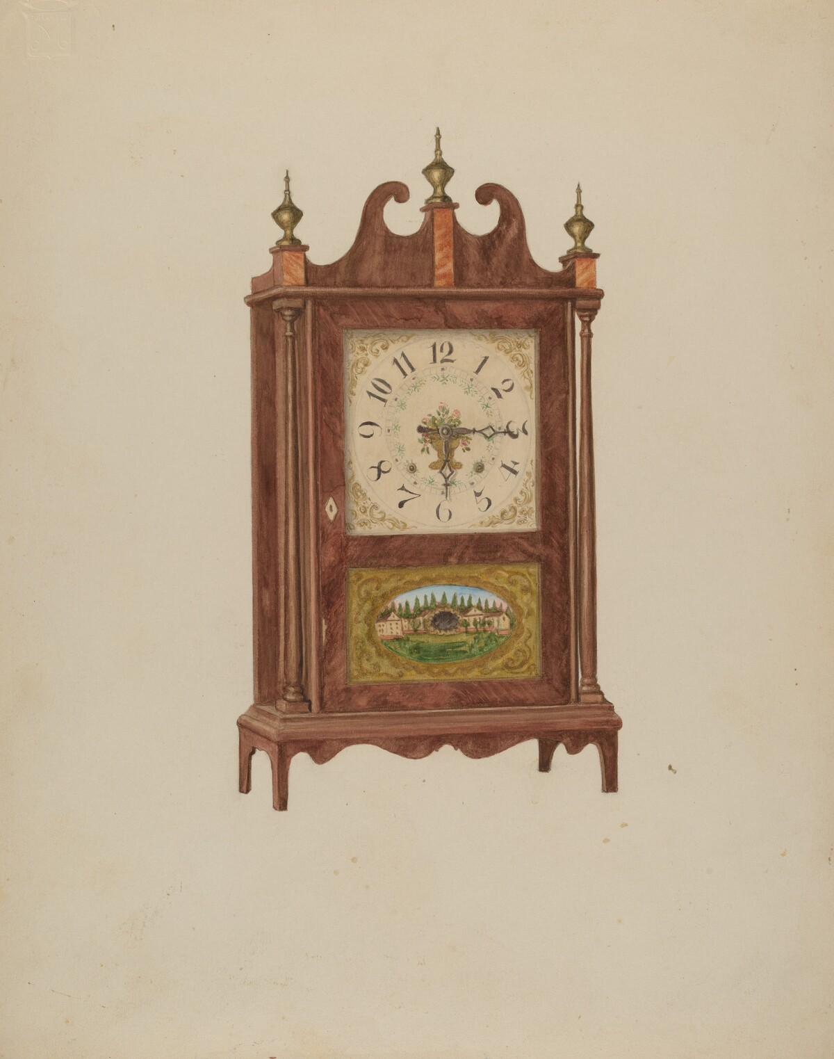 Mahogany Clock