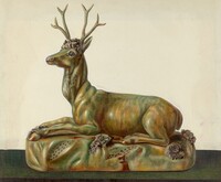 Stag Statuette, Cleo Lovett, 1935/1942