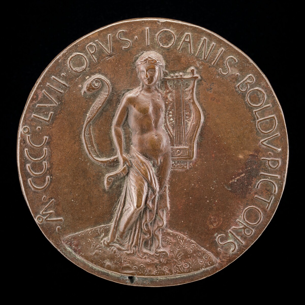 Orpheus with a Lyre and a Long Scroll [reverse]