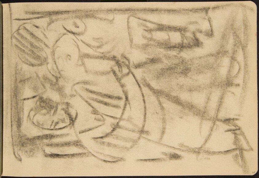 flüchtige Skizze zweier Figuren (Rough Sketch with Two Figures) [p. 21]