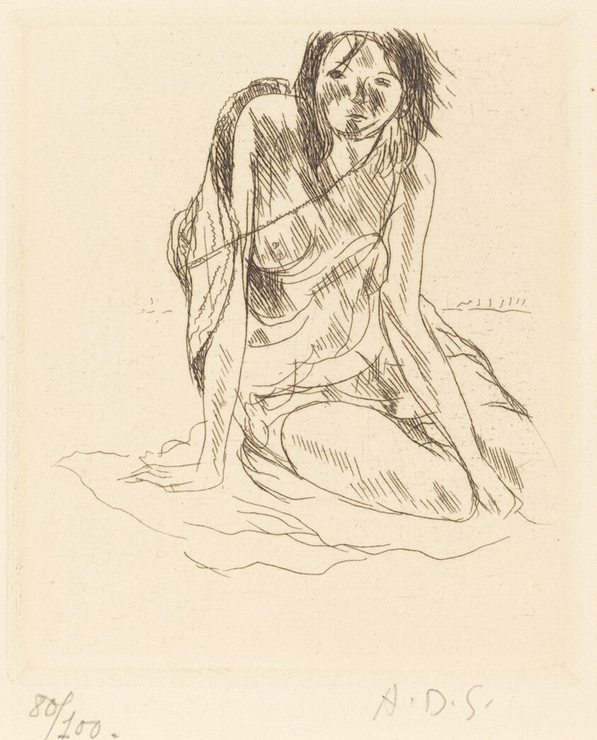 Suzanne with Straw Hat  (Suzanne au chapeau de paille)